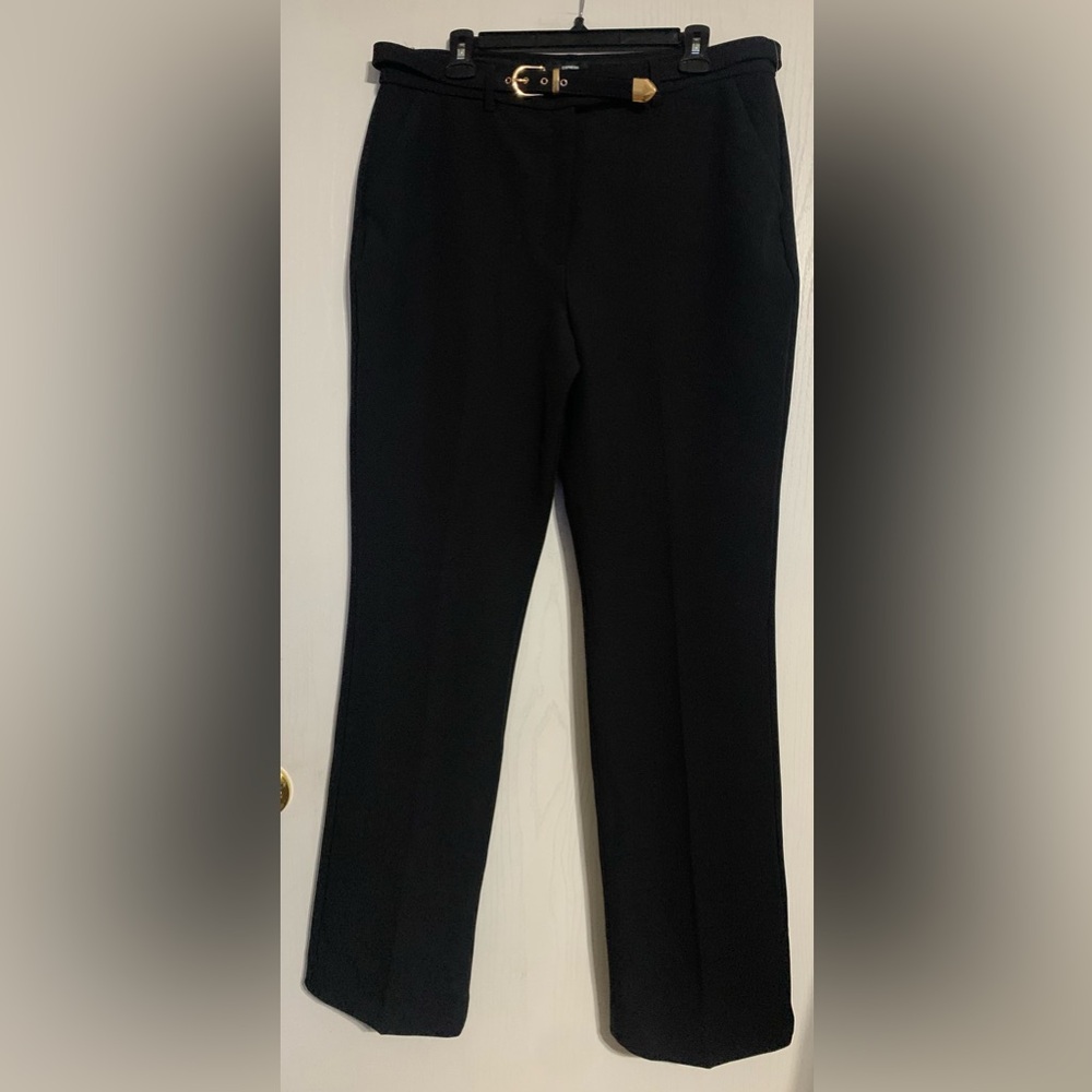 Express Editor High Rise Bootcut Trouser Pants with Belt NWT